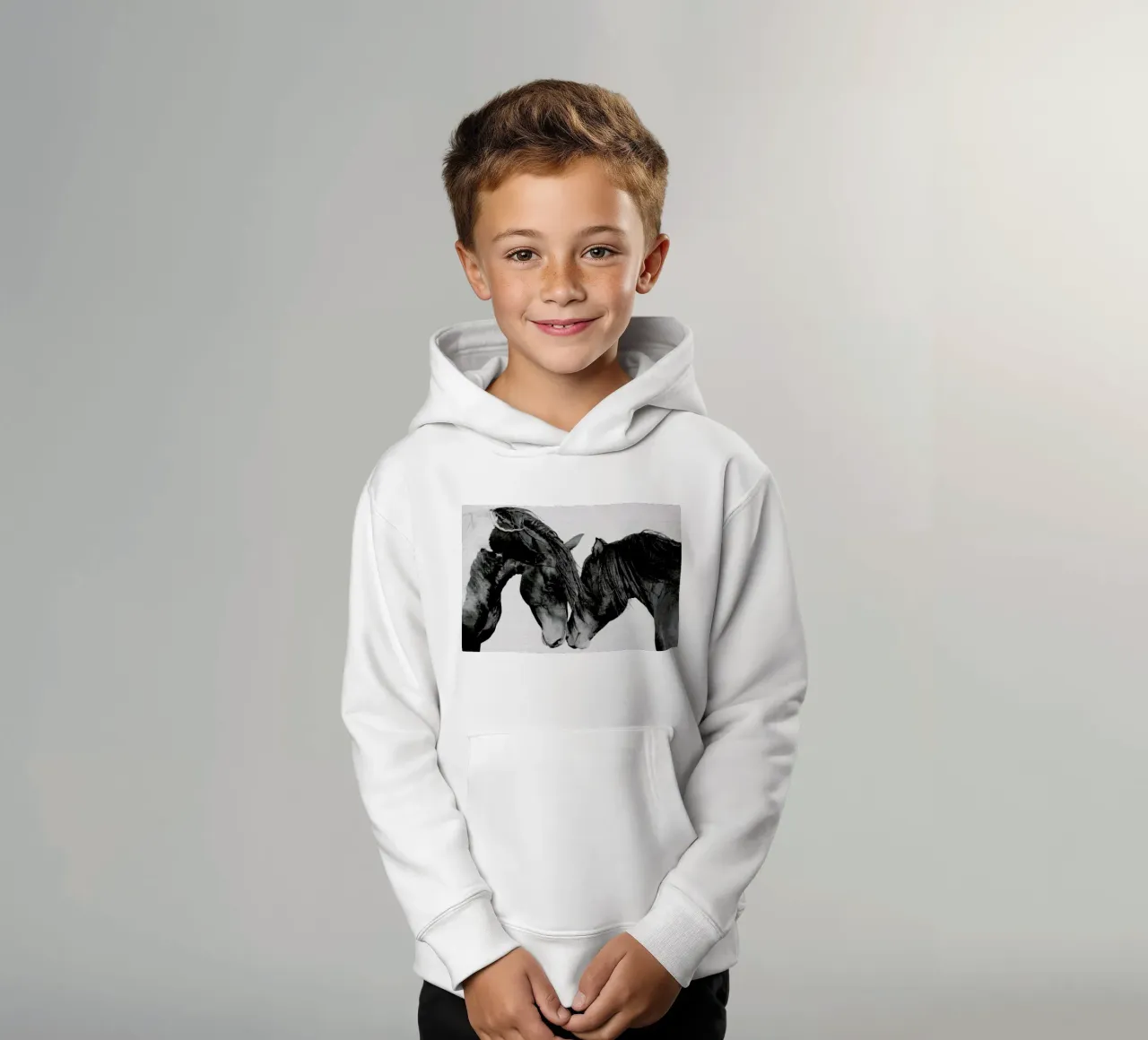 Print 185 felpa bambino con cappuccio da Lila x Lola
