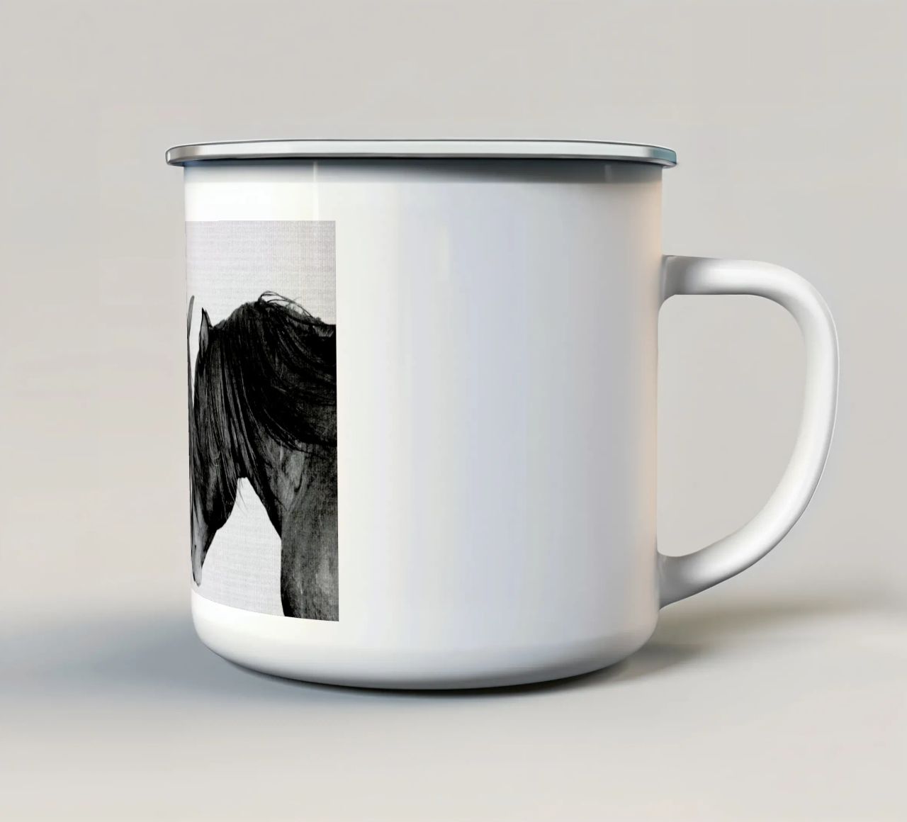 Print 185 enamel mug by Lila x Lola