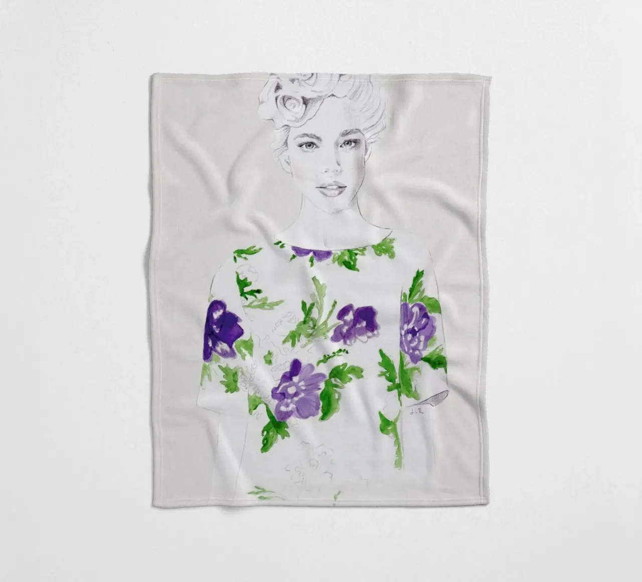 Pattern Study 2 fleecedeken van Jenny Liz Rome