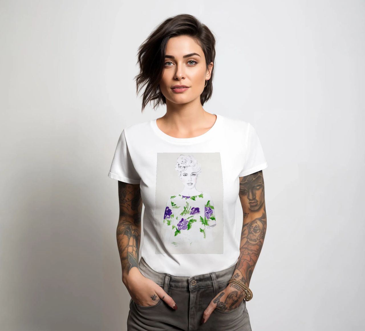 Pattern Study 2 Frauen T-Shirt von Jenny Liz Rome
