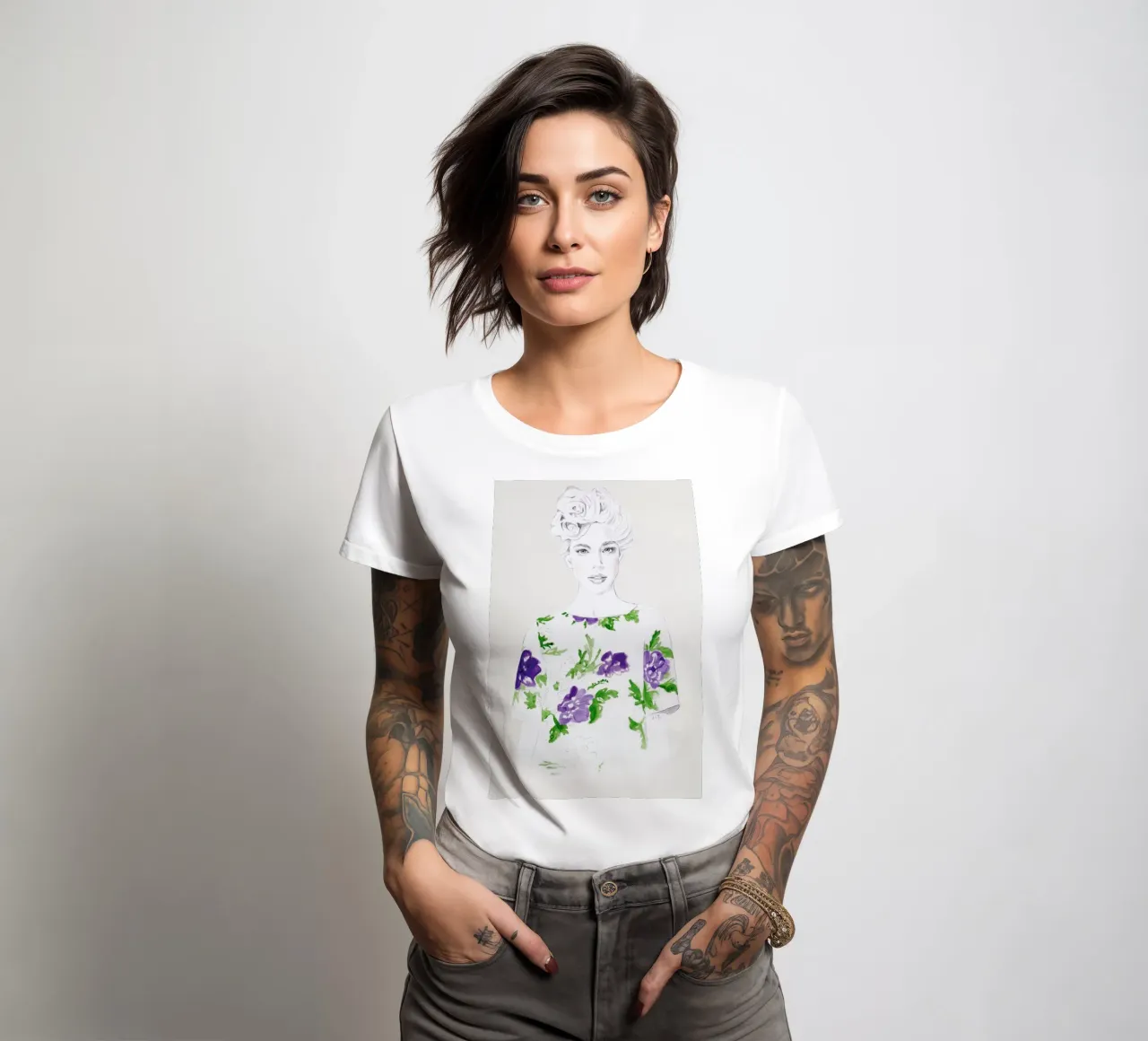 Pattern Study 2 t-shirt da donna da Jenny Liz Rome