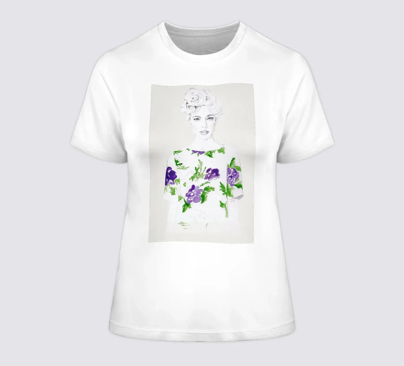 Pattern Study 2 dames t-shirt getailleerd van Jenny Liz Rome
