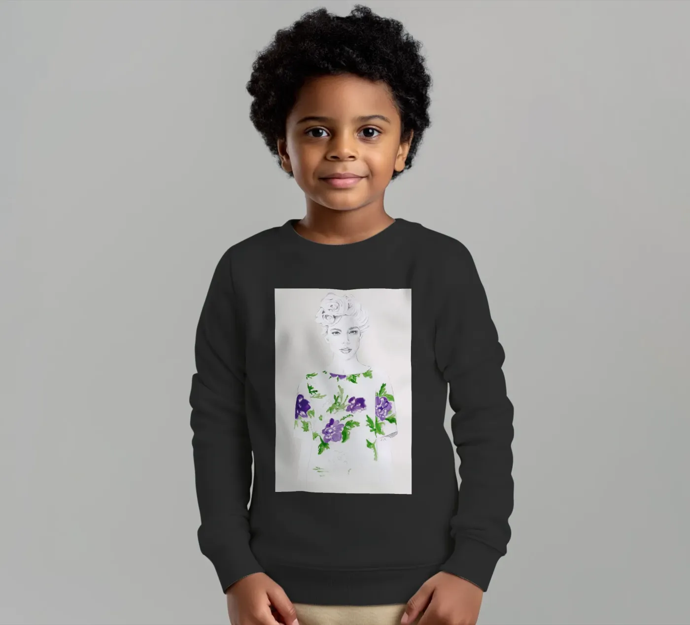 Pattern Study 2 kinder sweatshirt van Jenny Liz Rome