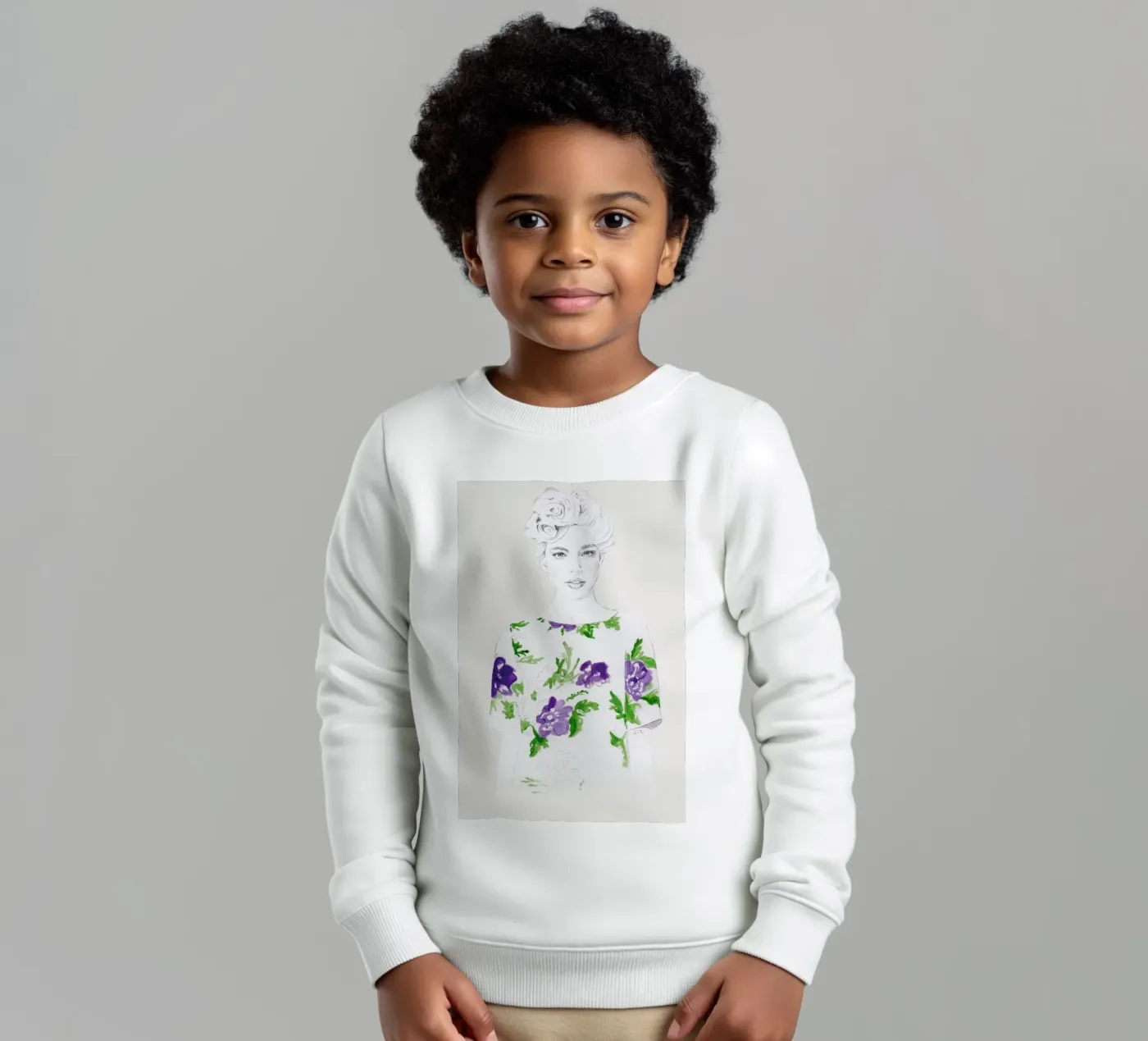 Pattern Study 2 felpa bambino da Jenny Liz Rome