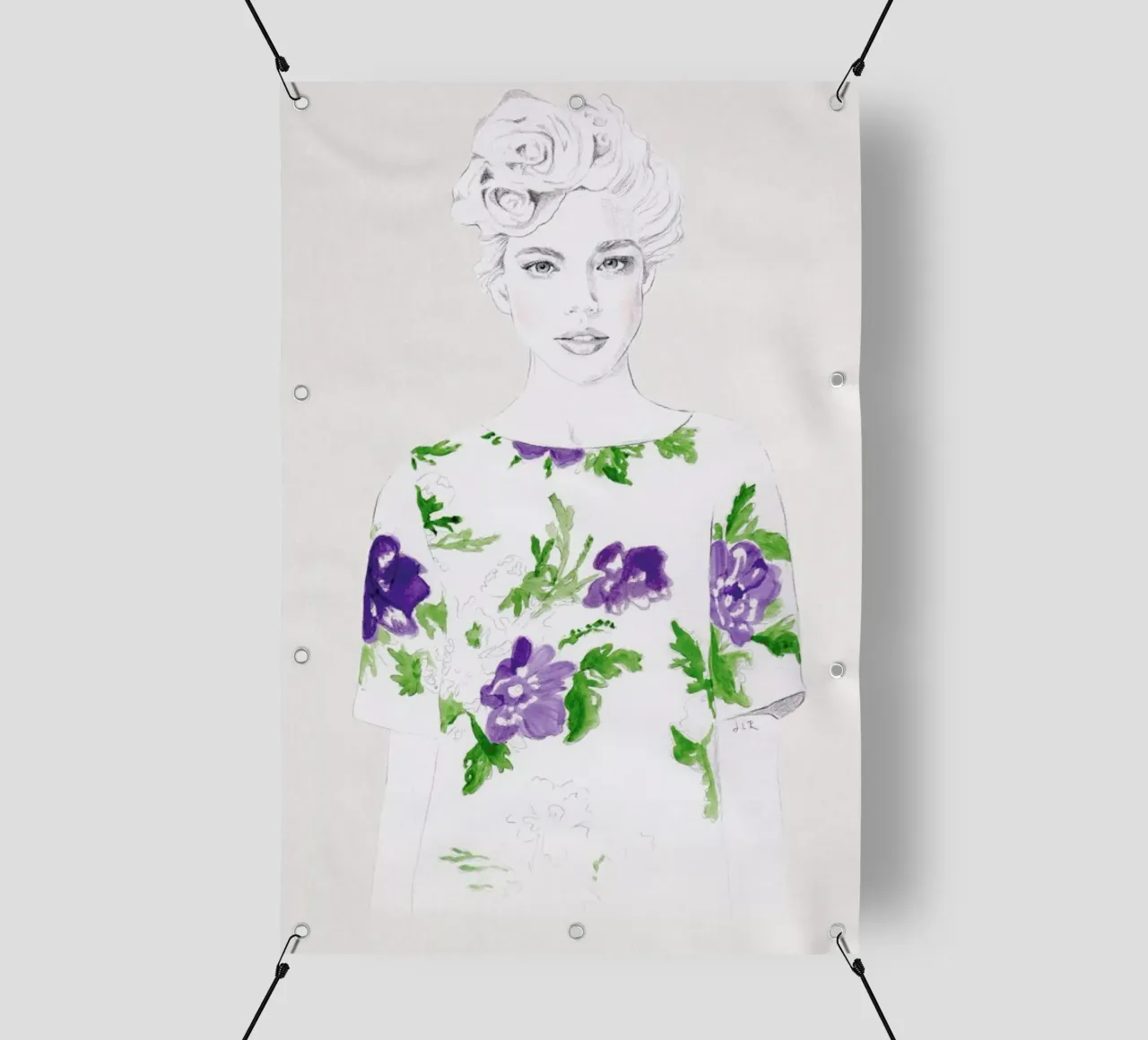 Pattern Study 2 PVC Plane von Jenny Liz Rome