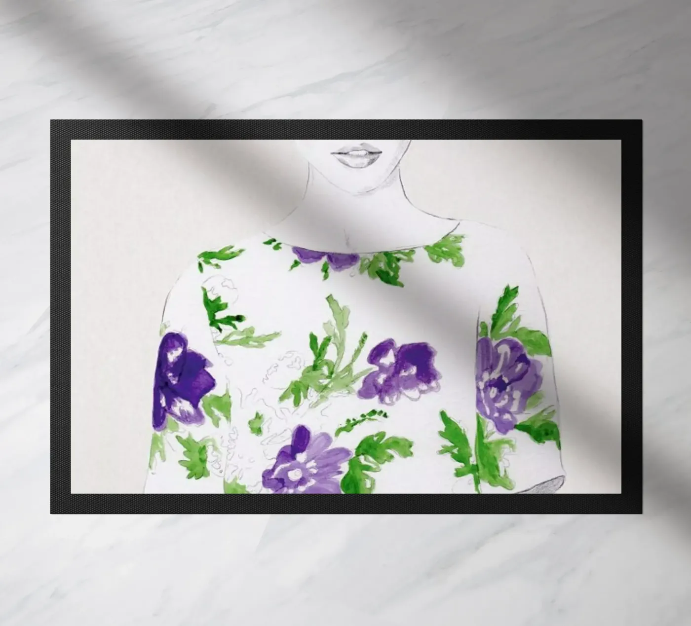 Pattern Study 2 paillasson de Jenny Liz Rome