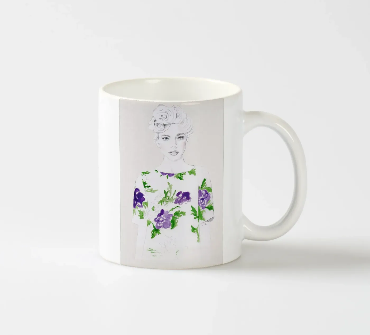 Pattern Study 2 ceramic mug by Jenny Liz Rome