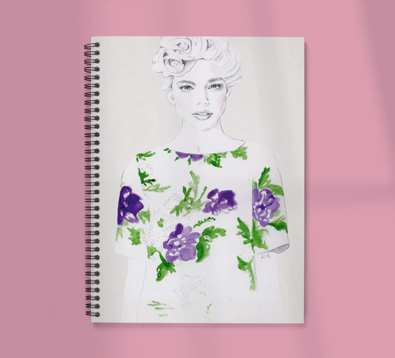 Pattern Study 2 spiral notebook by Jenny Liz Rome