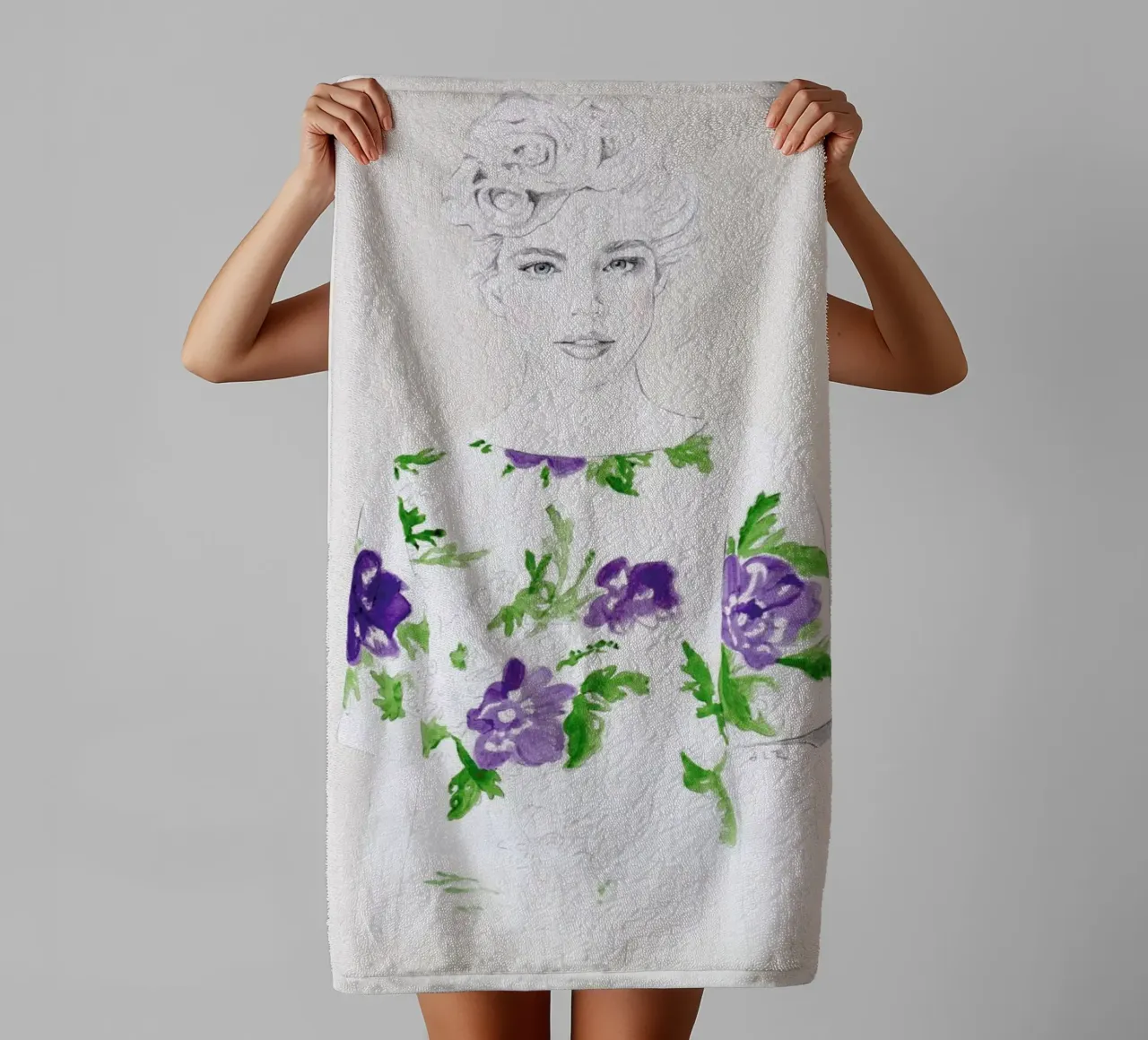 Pattern Study 2 badhanddoek van Jenny Liz Rome