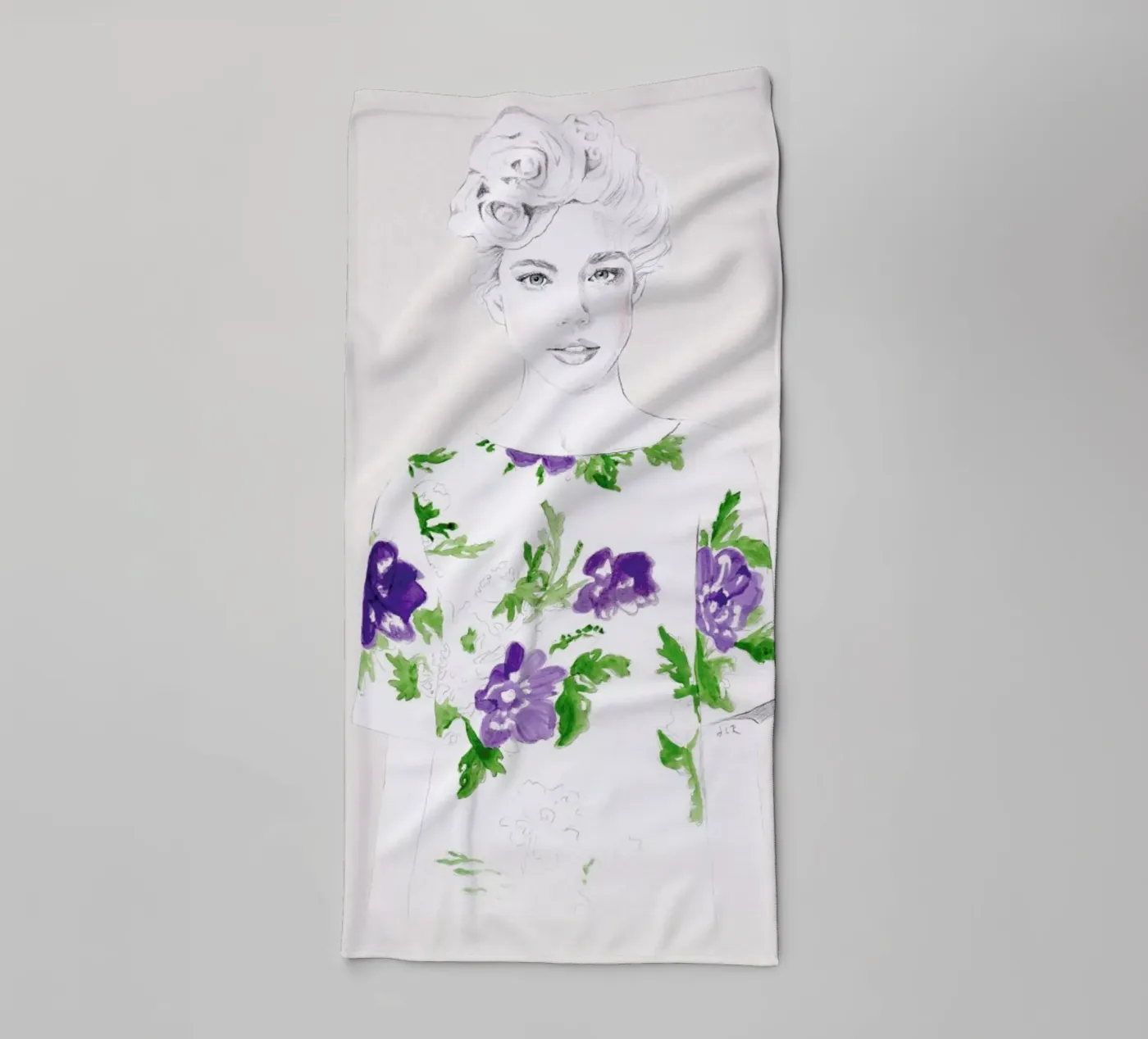 Pattern Study 2 towel by Jenny Liz Rome