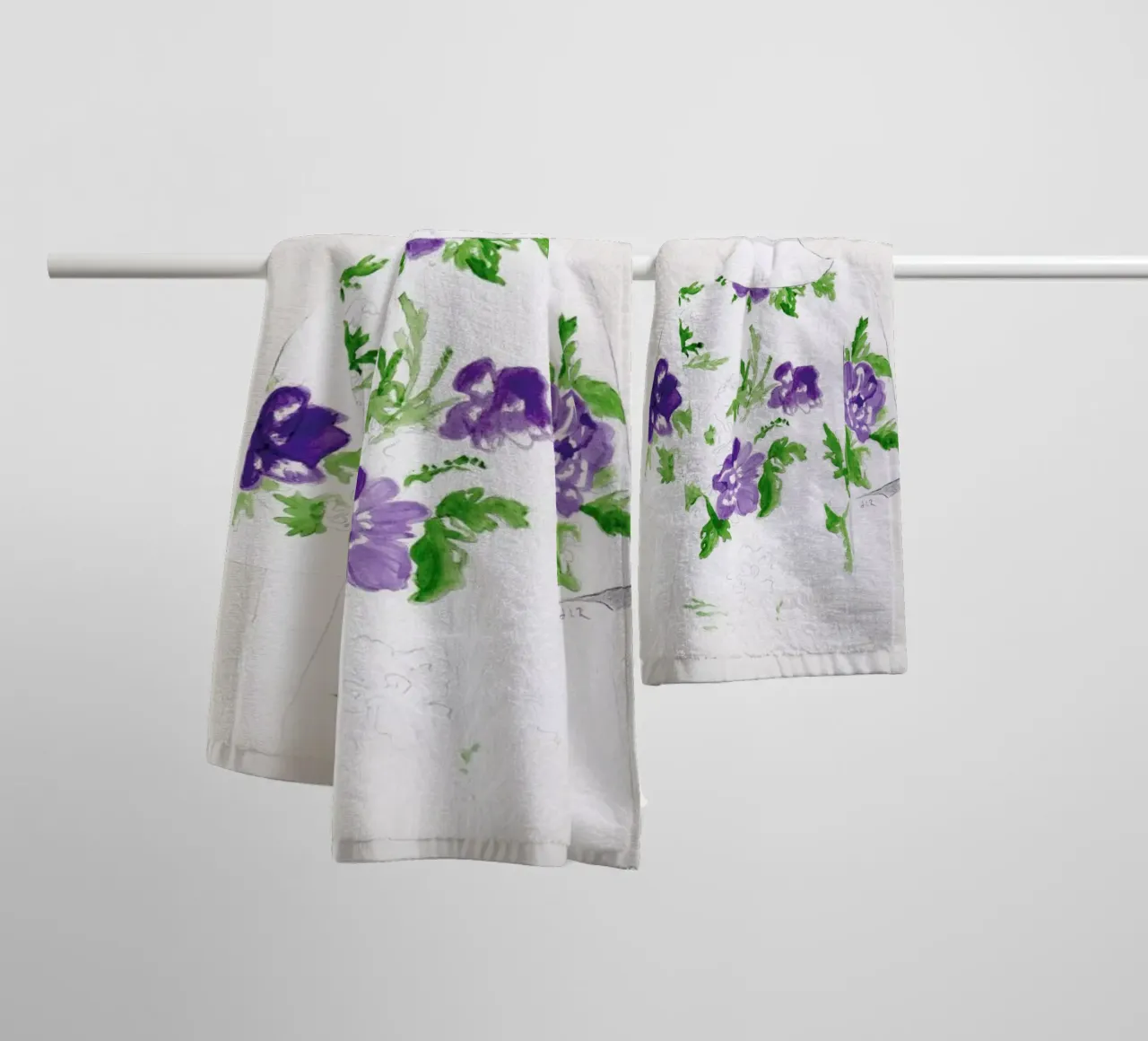 Pattern Study 2 badhanddoek van Jenny Liz Rome