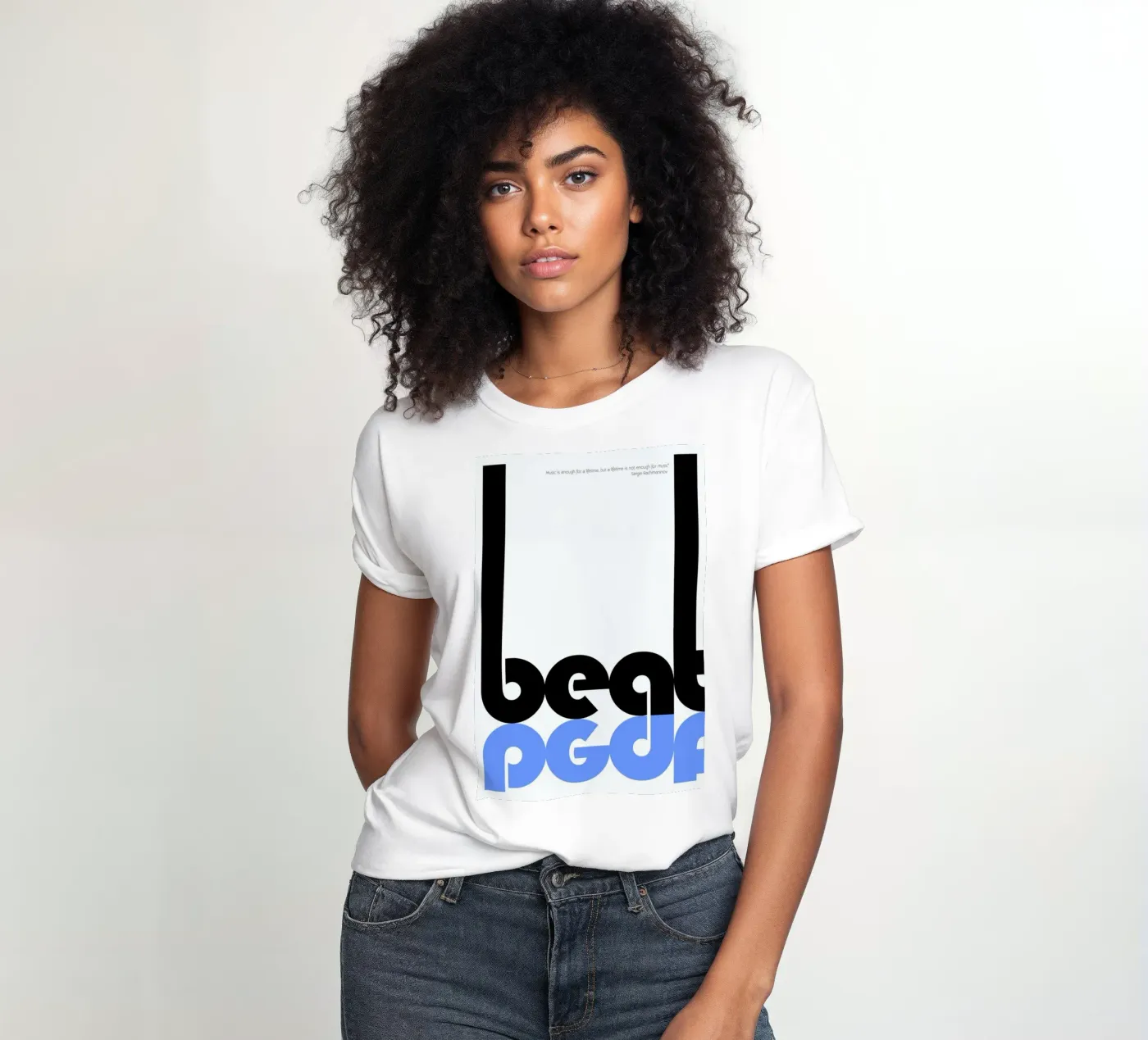 Beat t-shirt da donna da Naxart