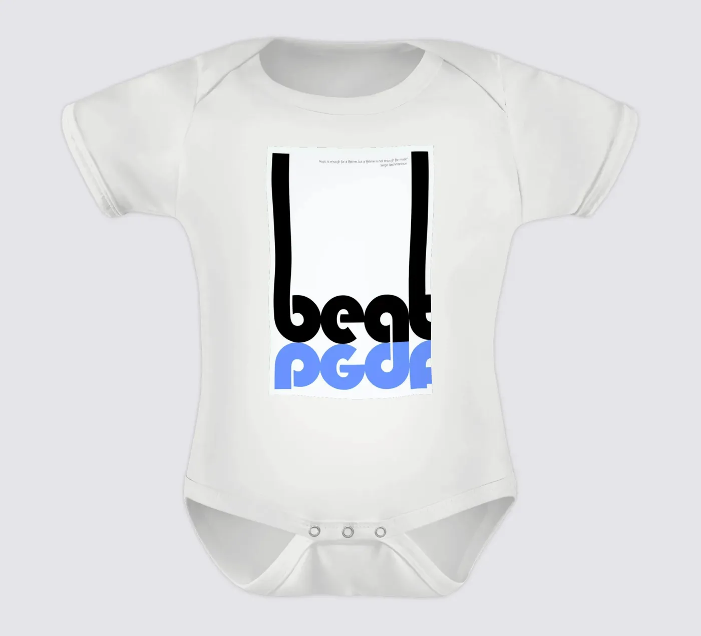 Beat Kurzarm Babybody von Naxart