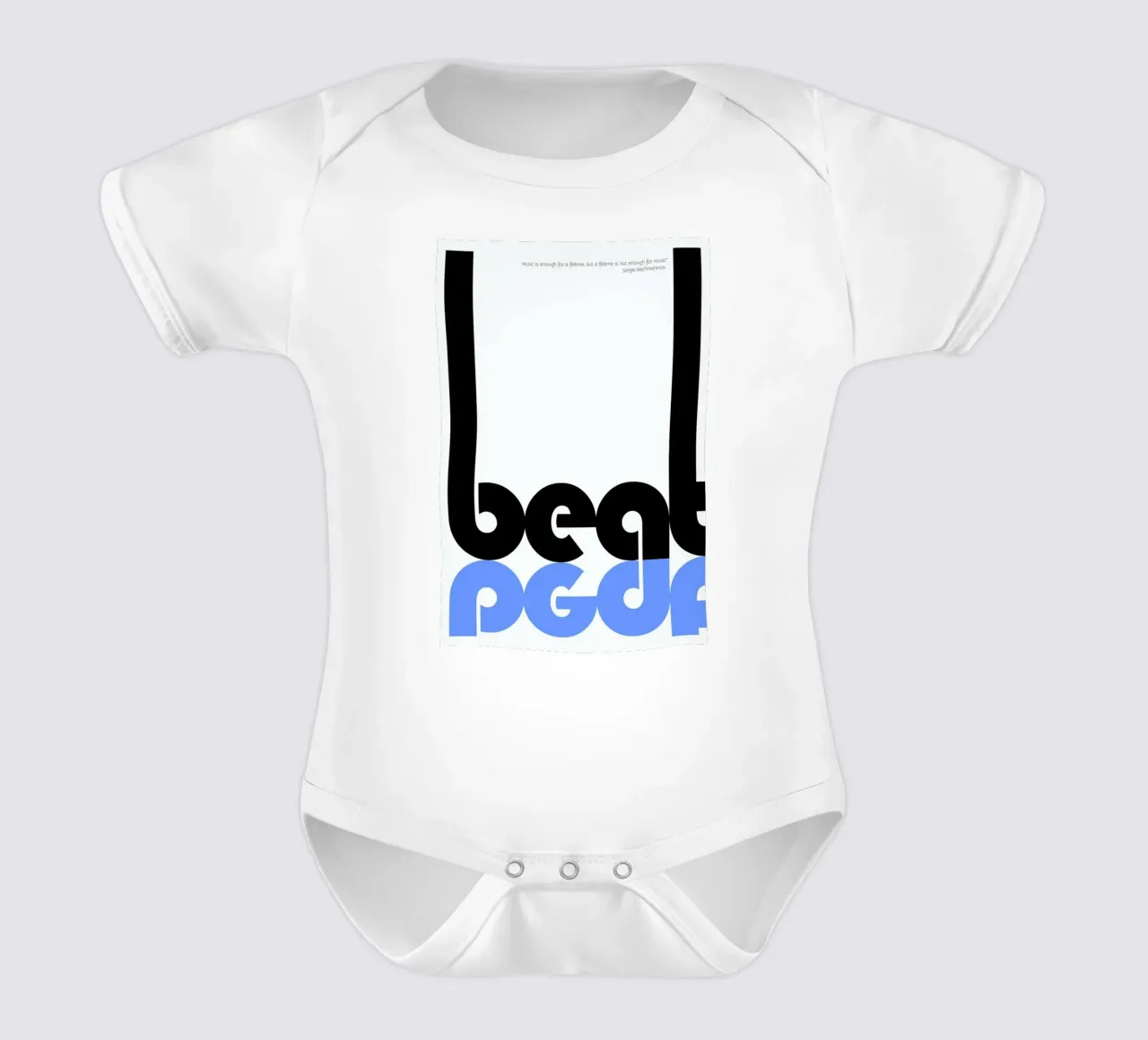 Beat body neonato maniche corte da Naxart