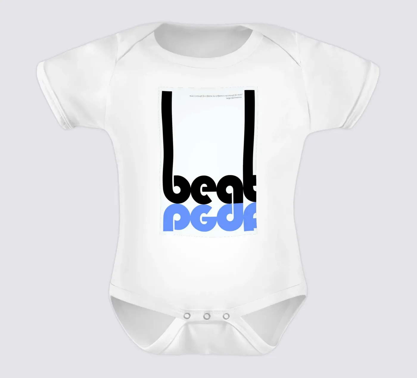 Beat body neonato maniche corte da Naxart