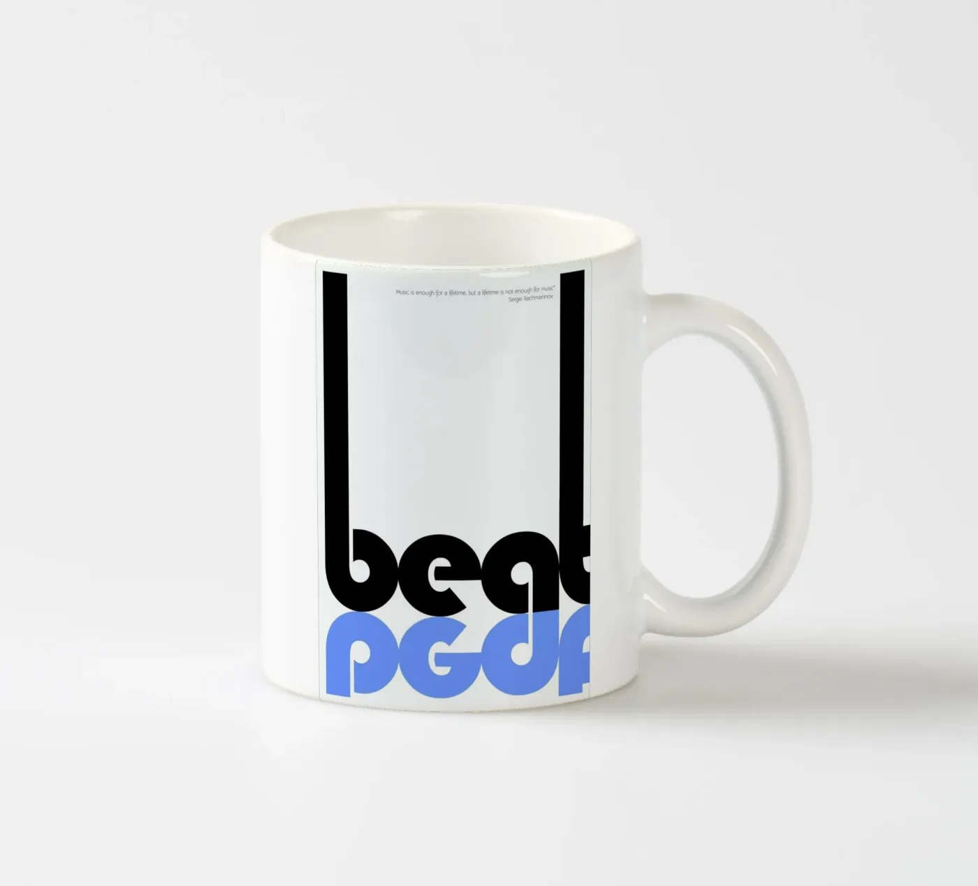 Beat mug en céramique de Naxart