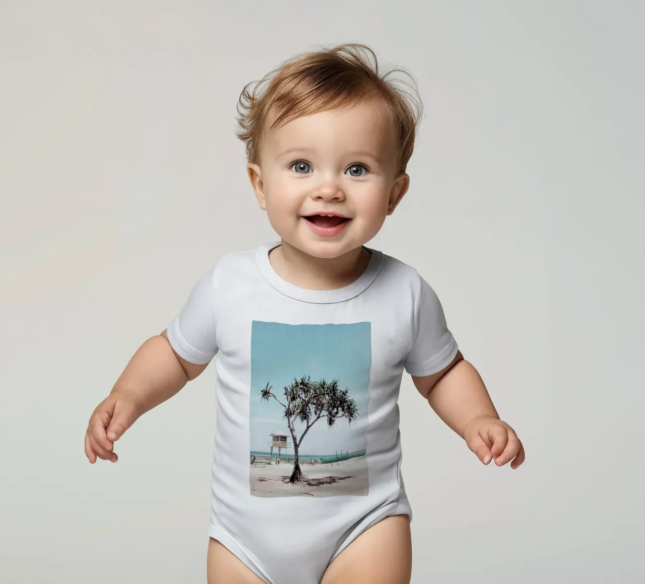 Print 201 body neonato maniche corte da Lila x Lola