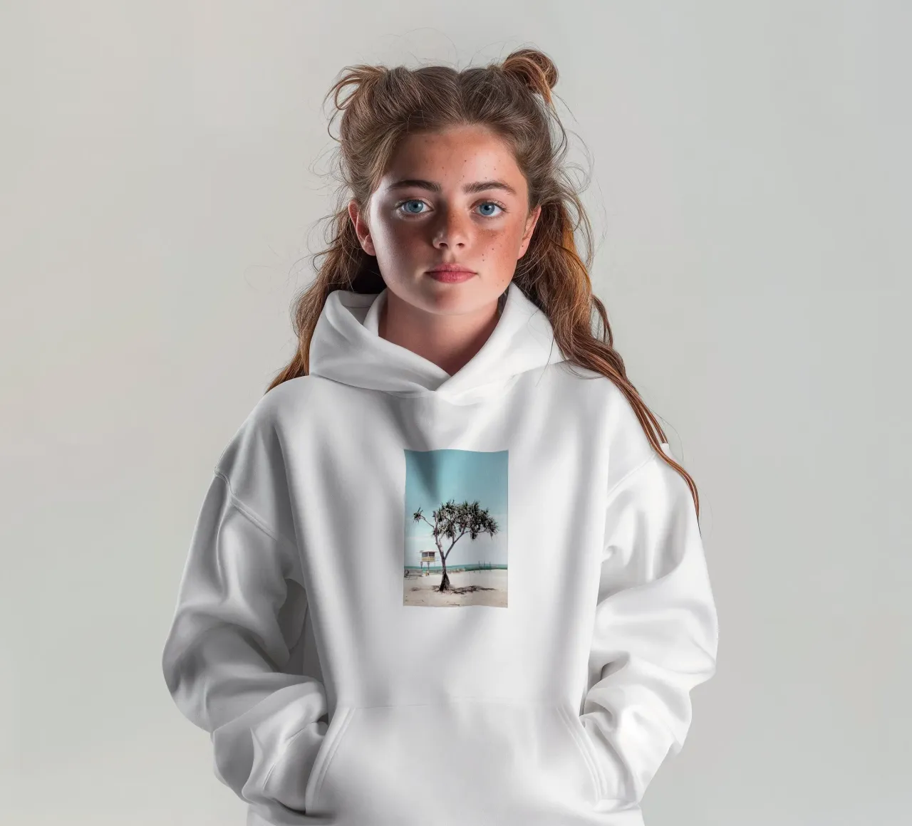 Print 201 felpa bambino con cappuccio da Lila x Lola