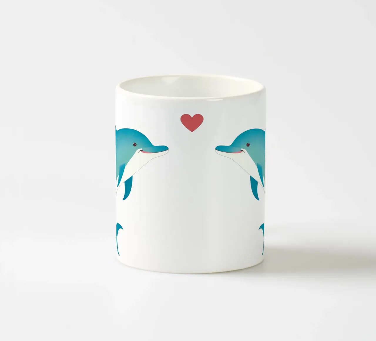 Delphinliebhaber - niedliche & liebenswerte Liebestiere Keramik Tasse von Punderful Day
