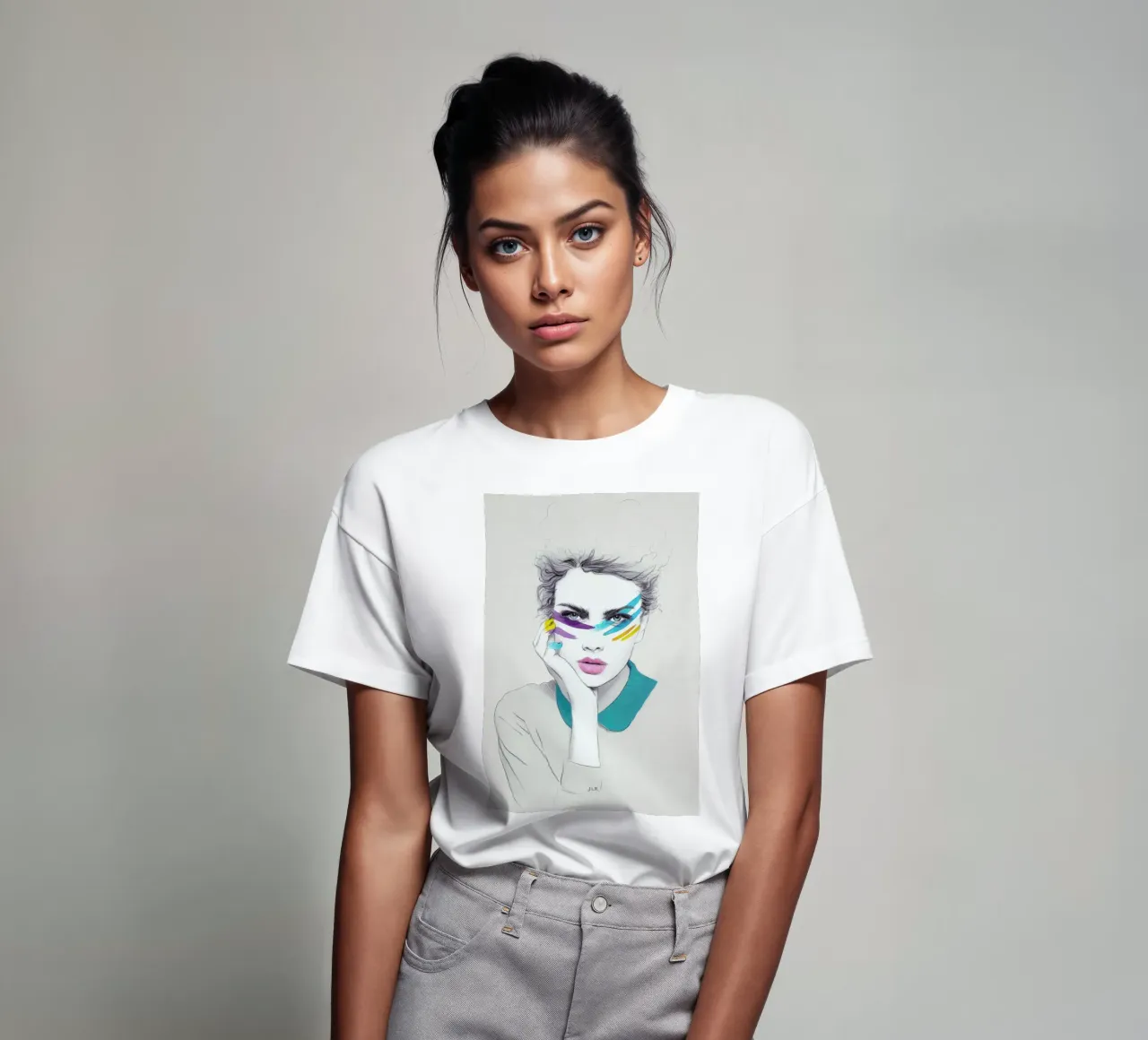 War Paint Sally t-shirt by Jenny Liz Rome