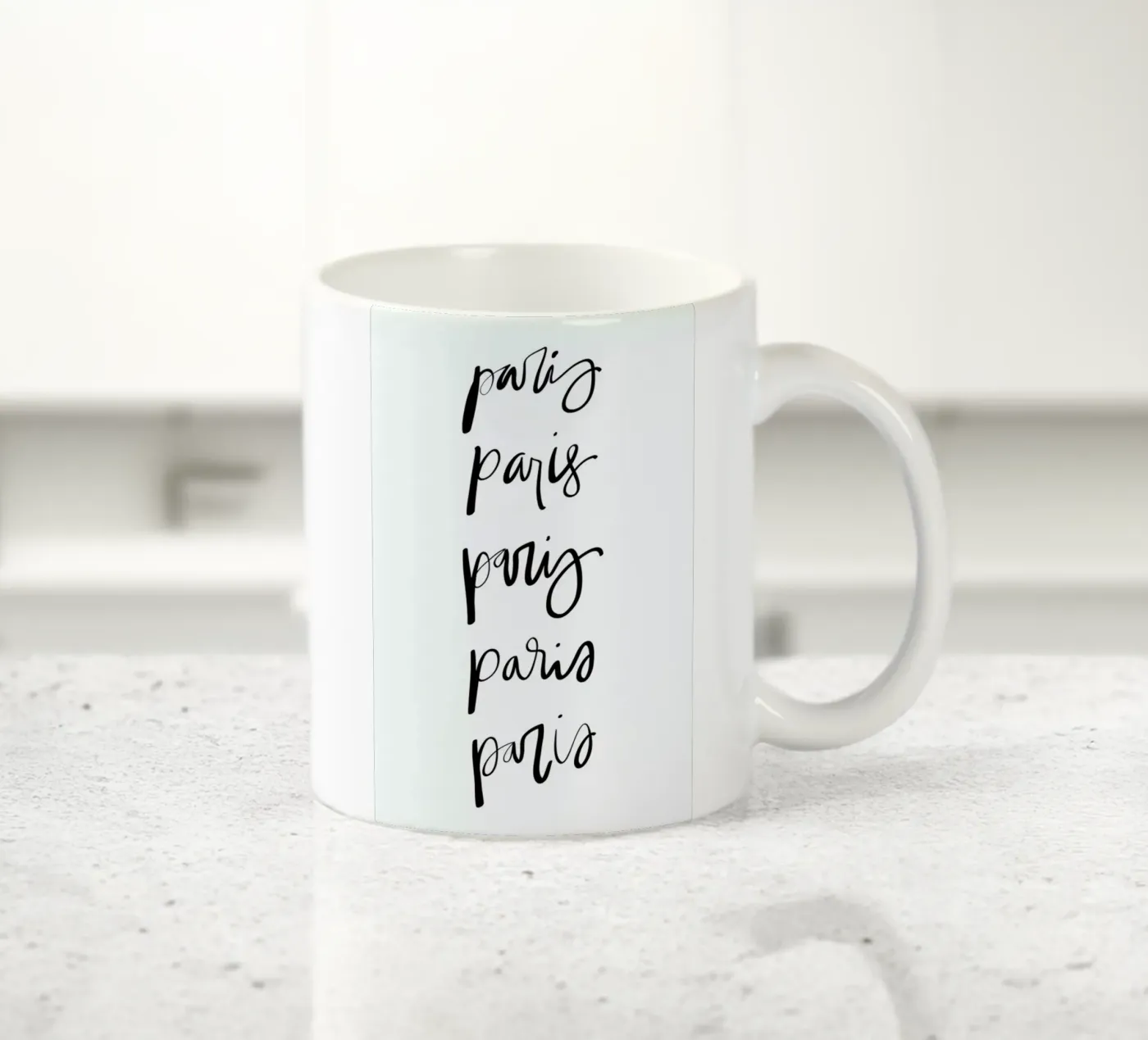 Paris ceramic mug by Kristen Polsinelli