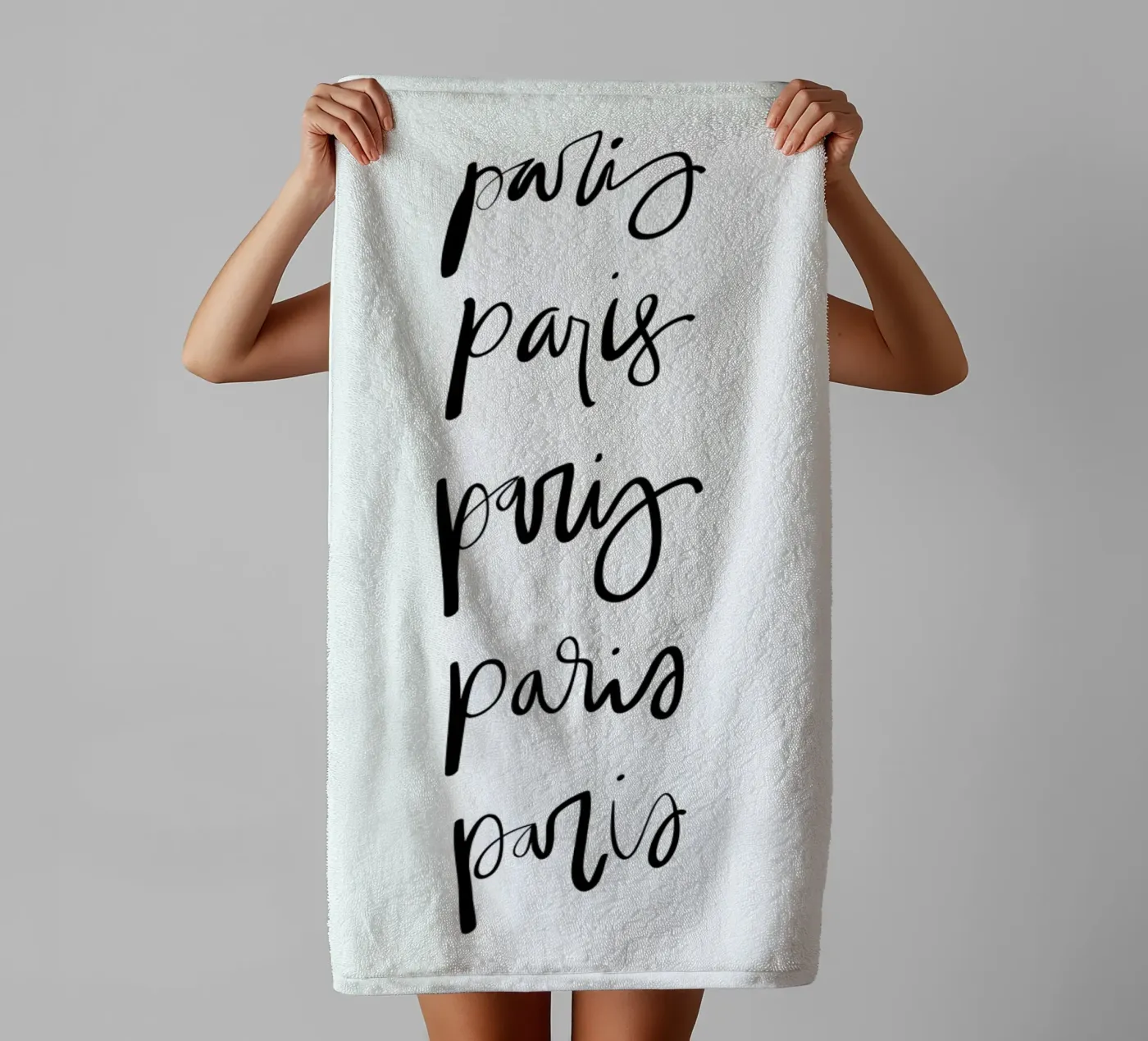 Paris towel by Kristen Polsinelli