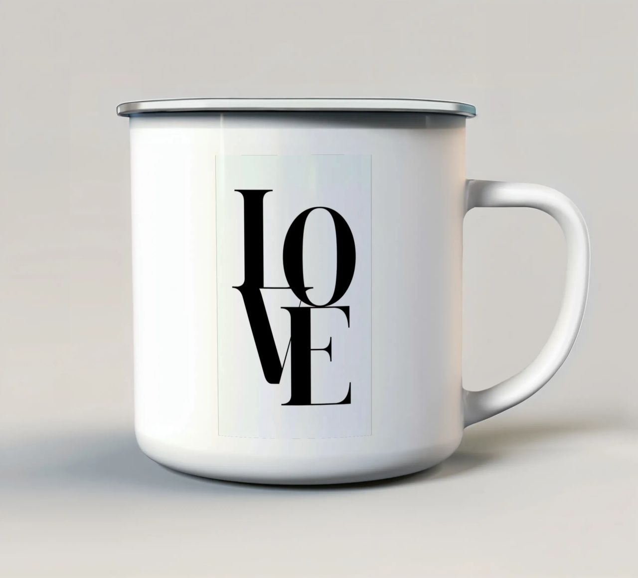 Love 2 tazza in smalto da Froilein Juno