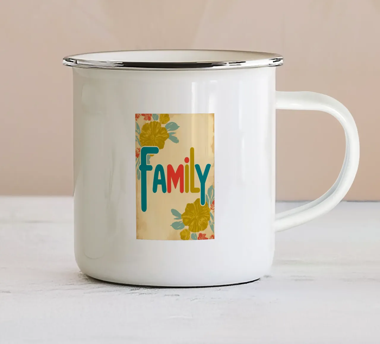 Famiglia tazza in smalto da Rezh creations