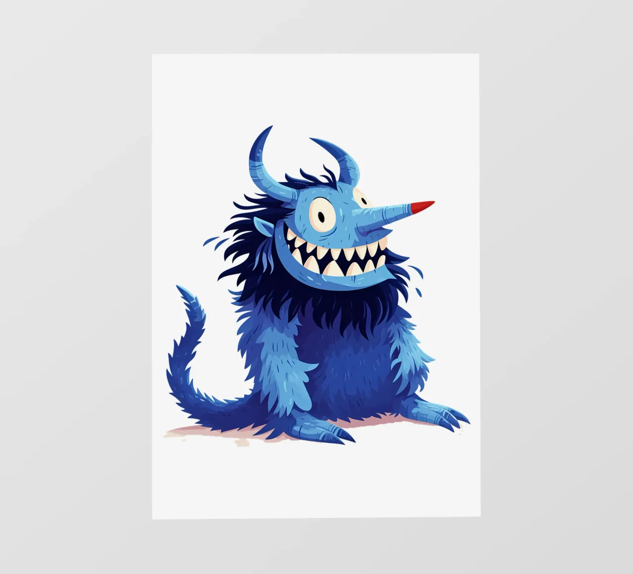 Dibujos animados del Monstruo Azul lámina retroiluminada de Urban Life