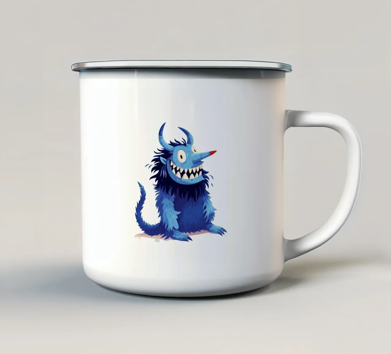 Cartone animato del mostro blu di tendenza ora tazza in smalto da Urban Life