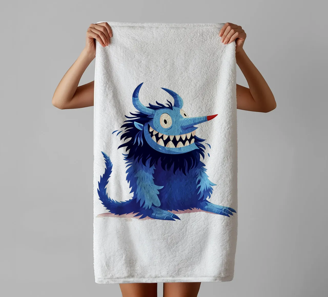 Dibujos animados del Monstruo Azul toalla de baño de Urban Life