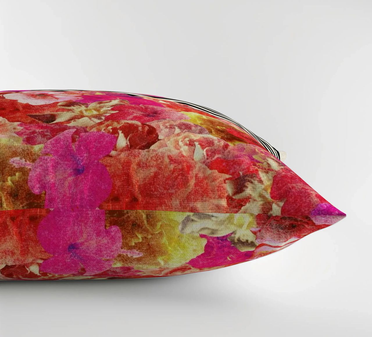 Chevron Flora II decorative cushion by Bianca Green