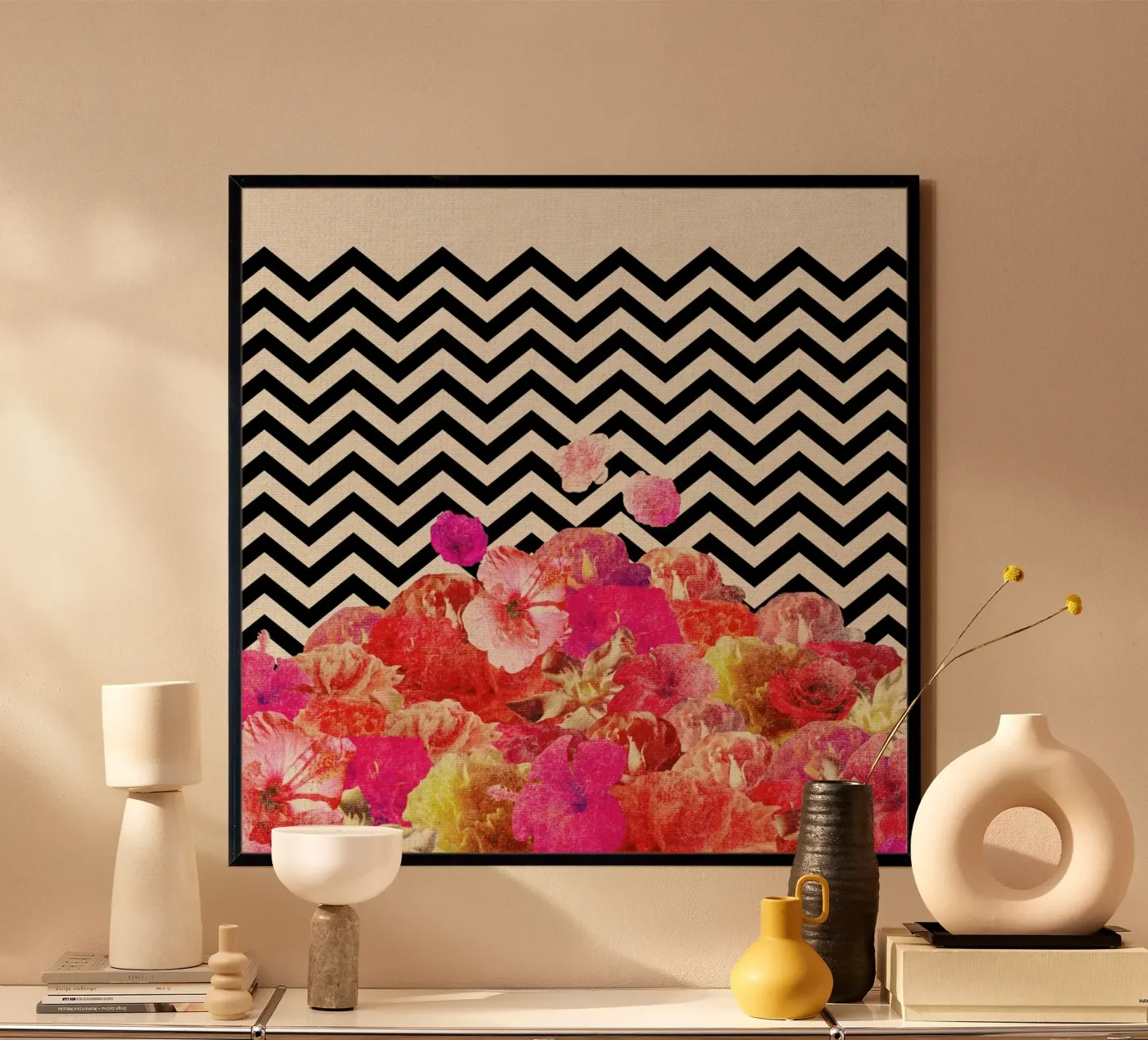 Chevron Flora II poster da Bianca Green