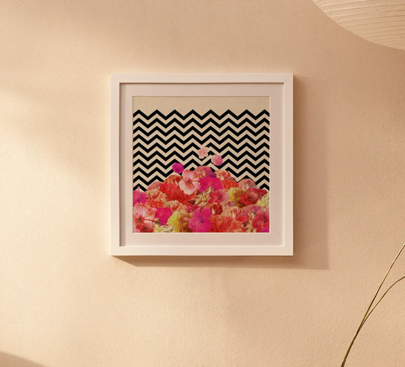 Chevron Flora II poster da Bianca Green