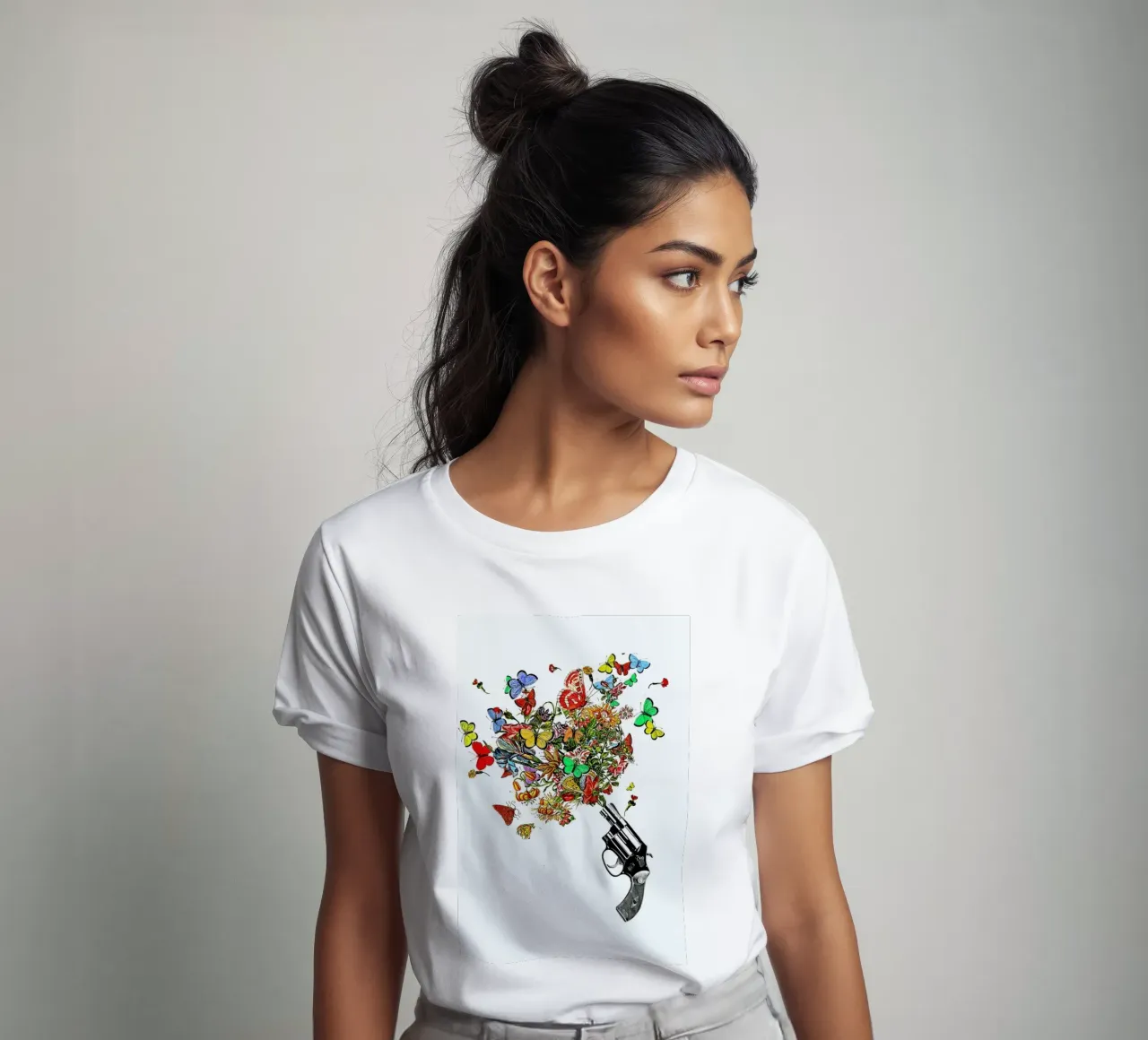 Pow!! Flowers!! t-shirt da Rococco LA