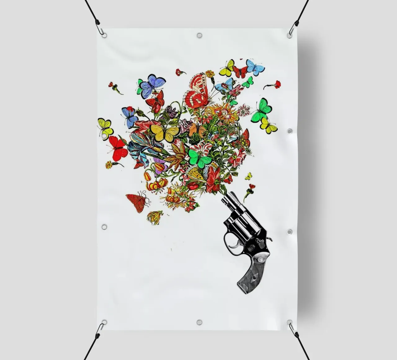 Pow!! Flowers!! telo in pvc da Rococco LA