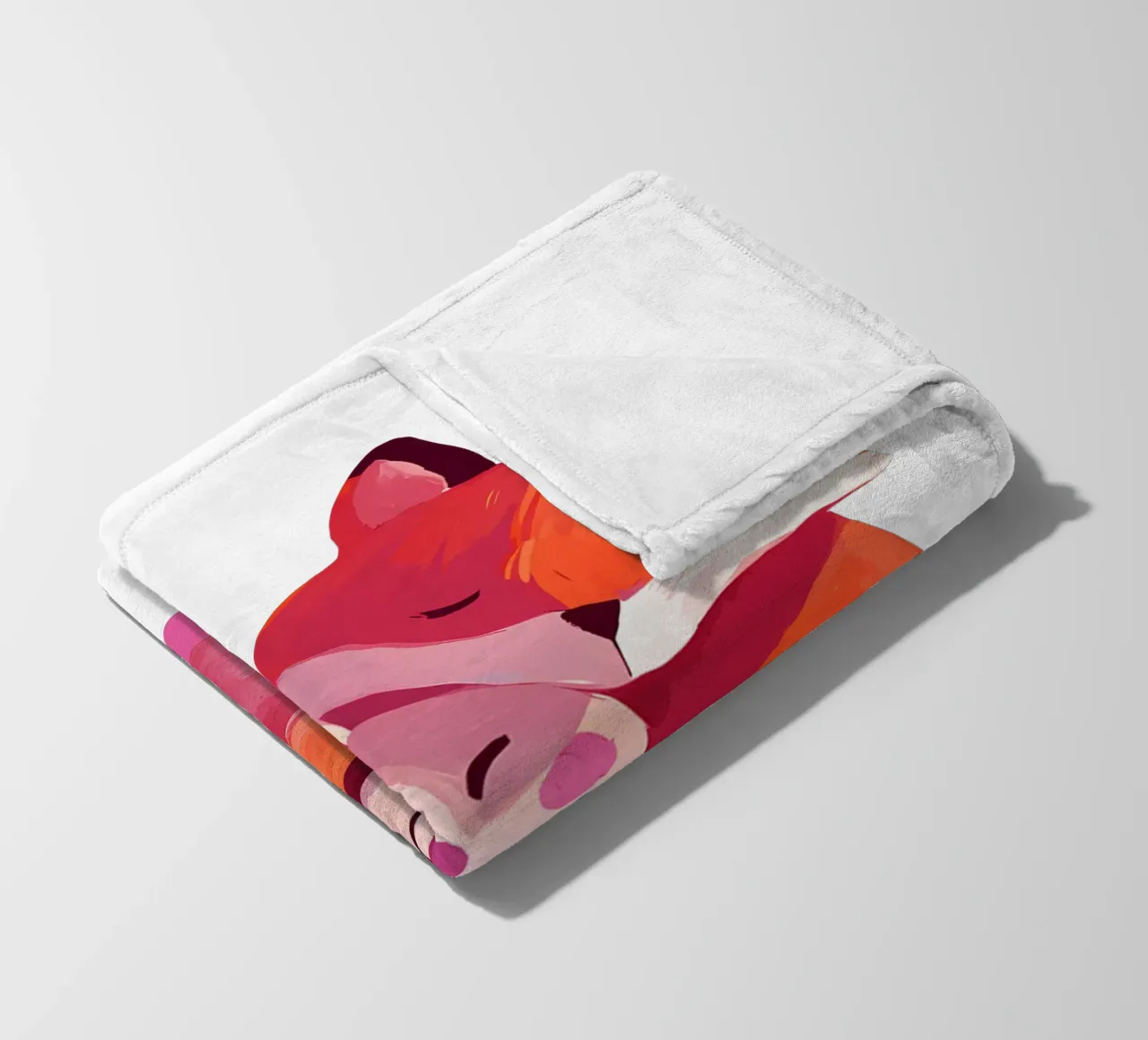 Volpe e coniglio che si abbracciano Trending Now coperta in pile da Urban Life