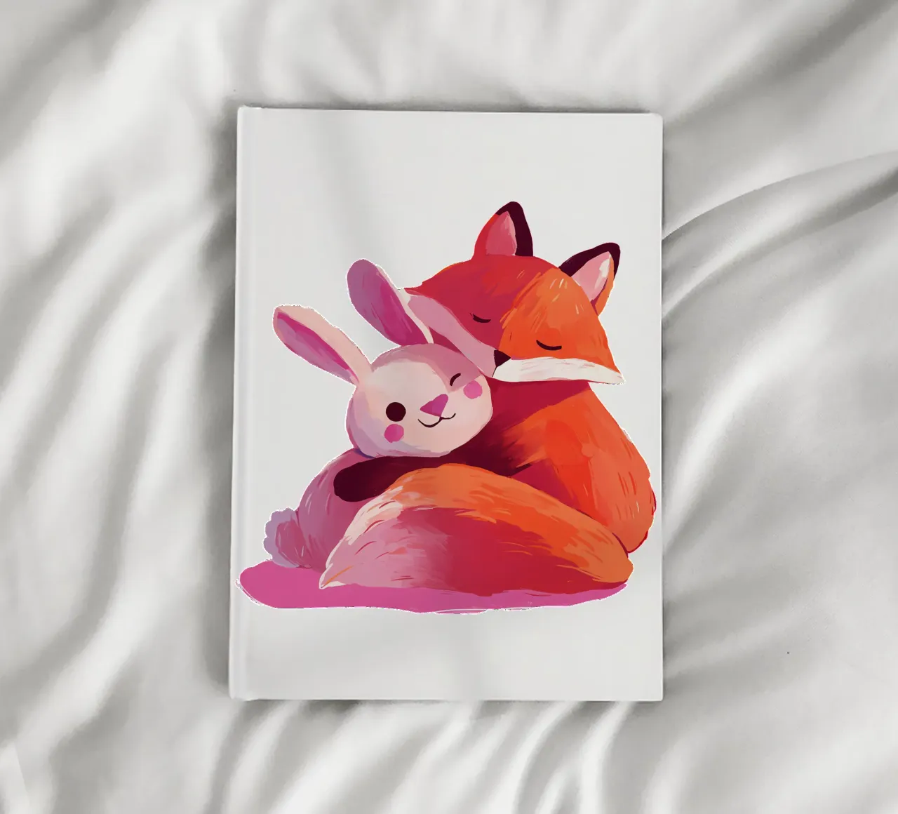 Fox and Rabbit Hugging Trending Now notebook by Urban Life