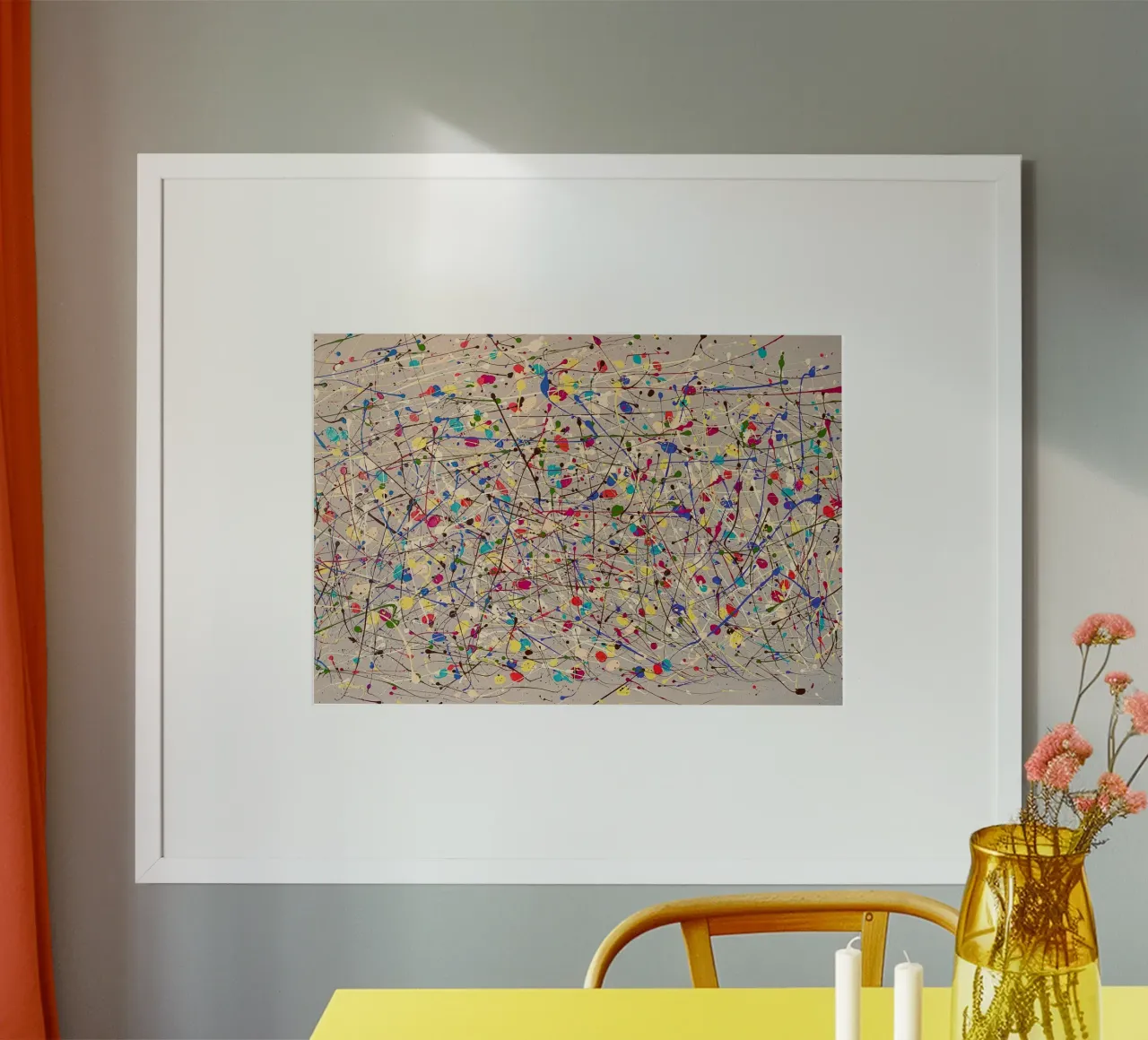 Vivacità astratta poster con telaio in alluminio da DLart