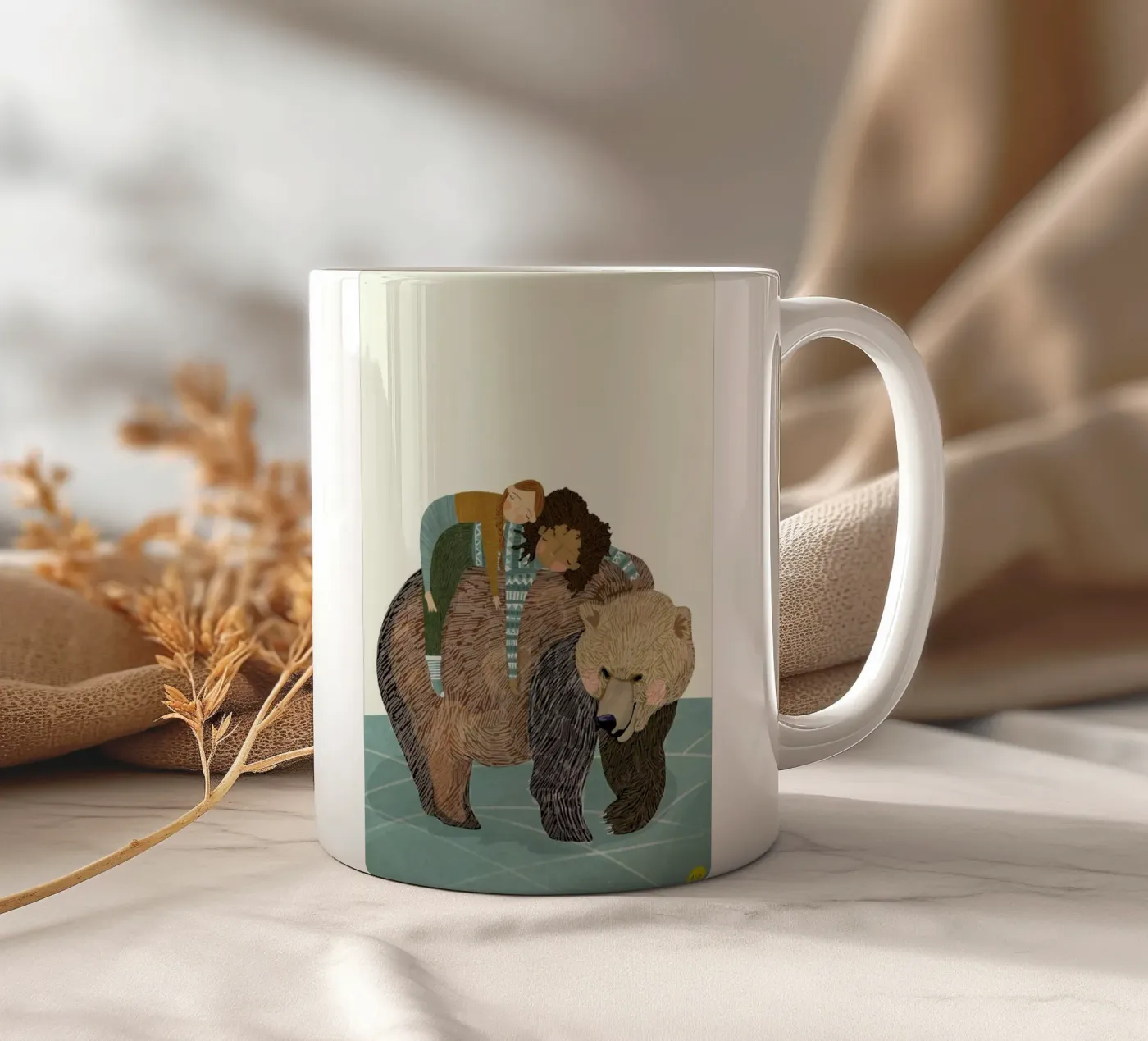 Nap ceramic mug by Amalia Restrepo