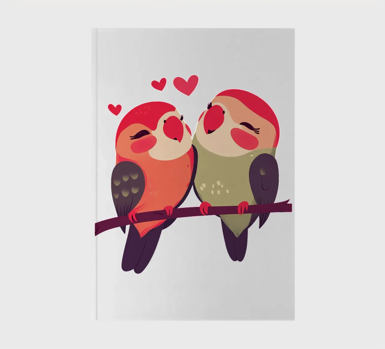 Lovebirds Valentine Trending Now notebook by Urban Life