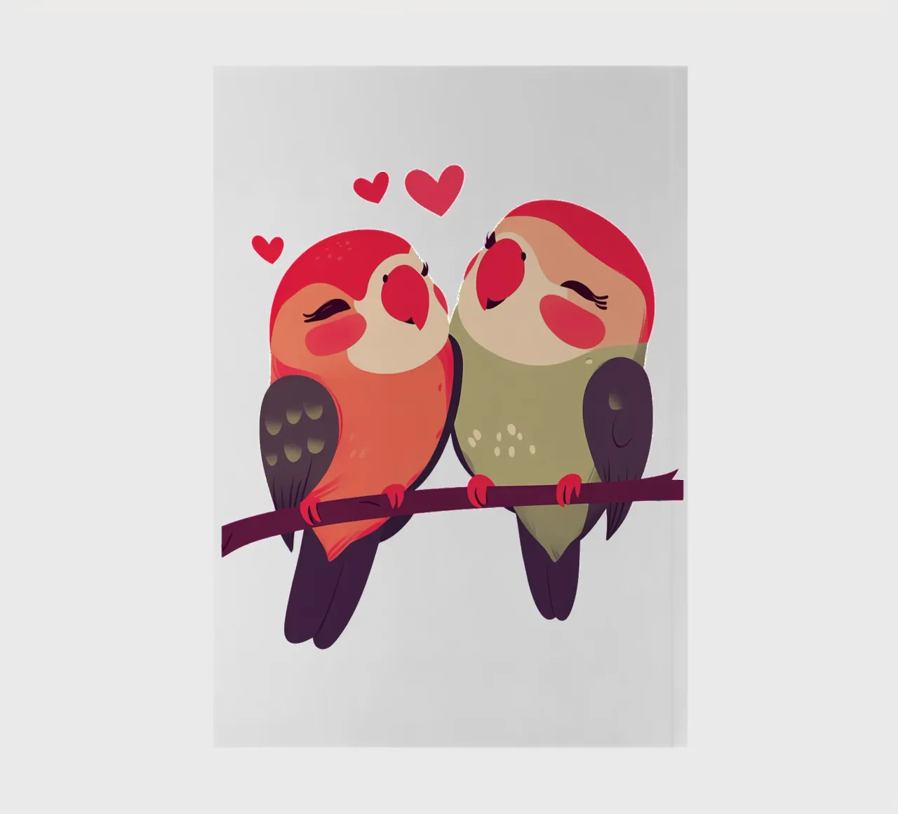 Lovebirds Valentine Trending Now notebook by Urban Life
