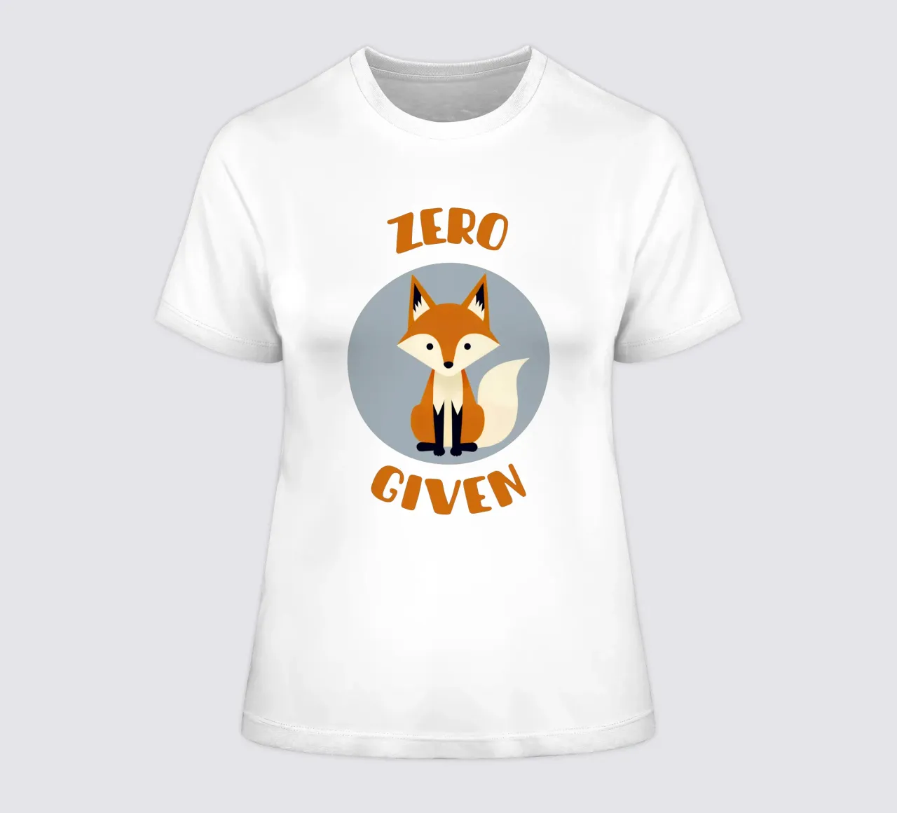 Zero fox given - no fucks funny pun t-shirt da donna da Punderful Day