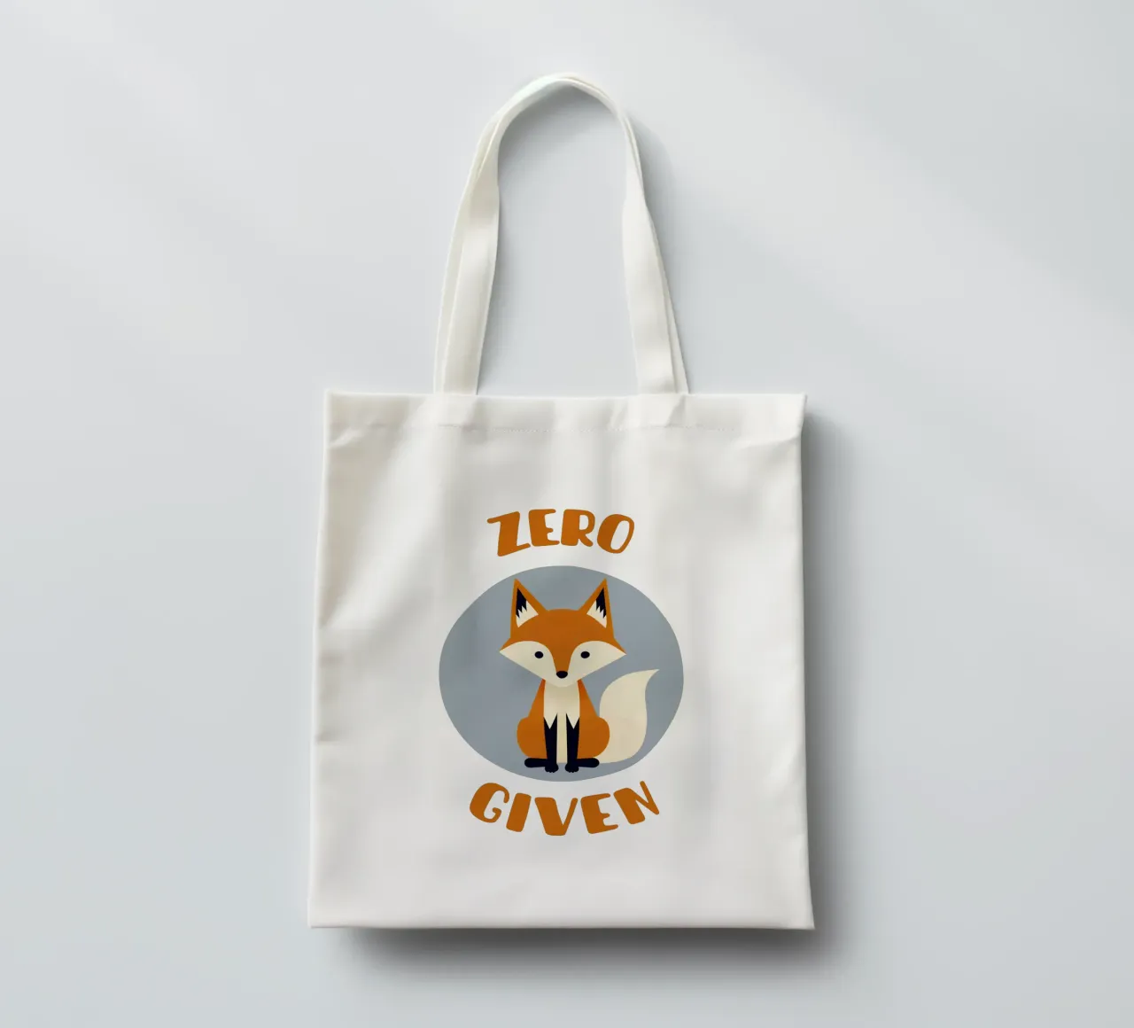 Zero fox given - no fucks funny pun borsa in juta da Punderful Day