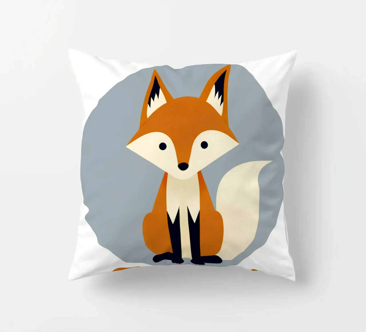 Zero fox given - no fucks funny pun cuscino da Punderful Day