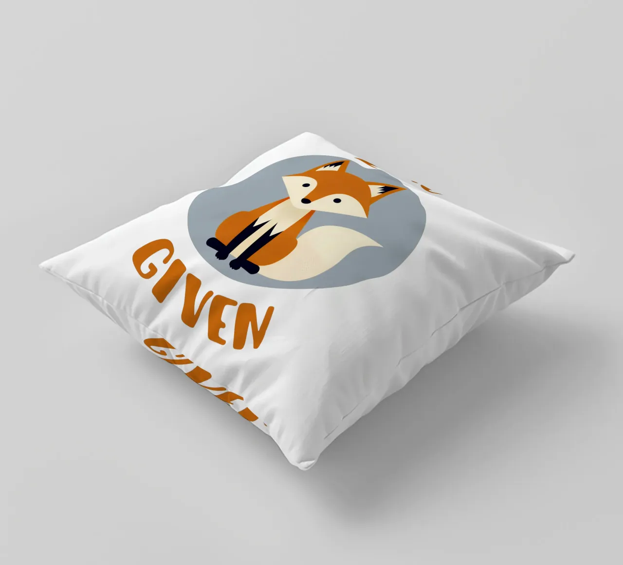 Zero fox given - no fucks funny pun cuscino da Punderful Day