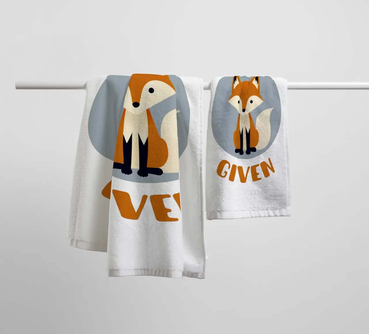 Zero fox given - no fucks funny pun asciugamano da bagno da Punderful Day
