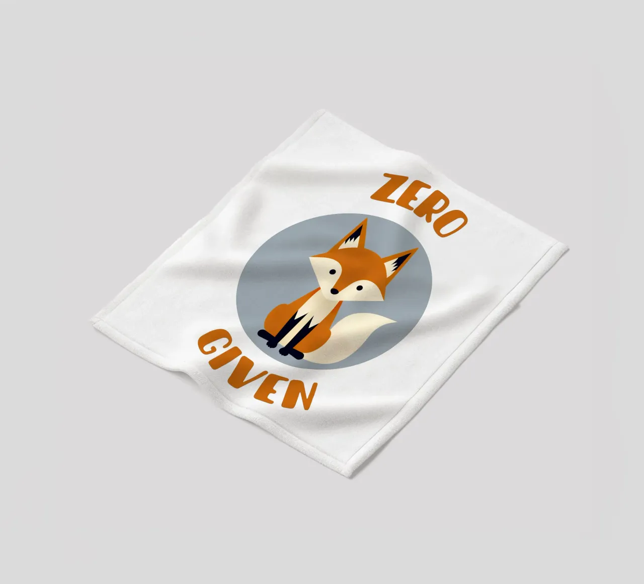 Zero fox given - no fucks funny pun coperta in pile da Punderful Day