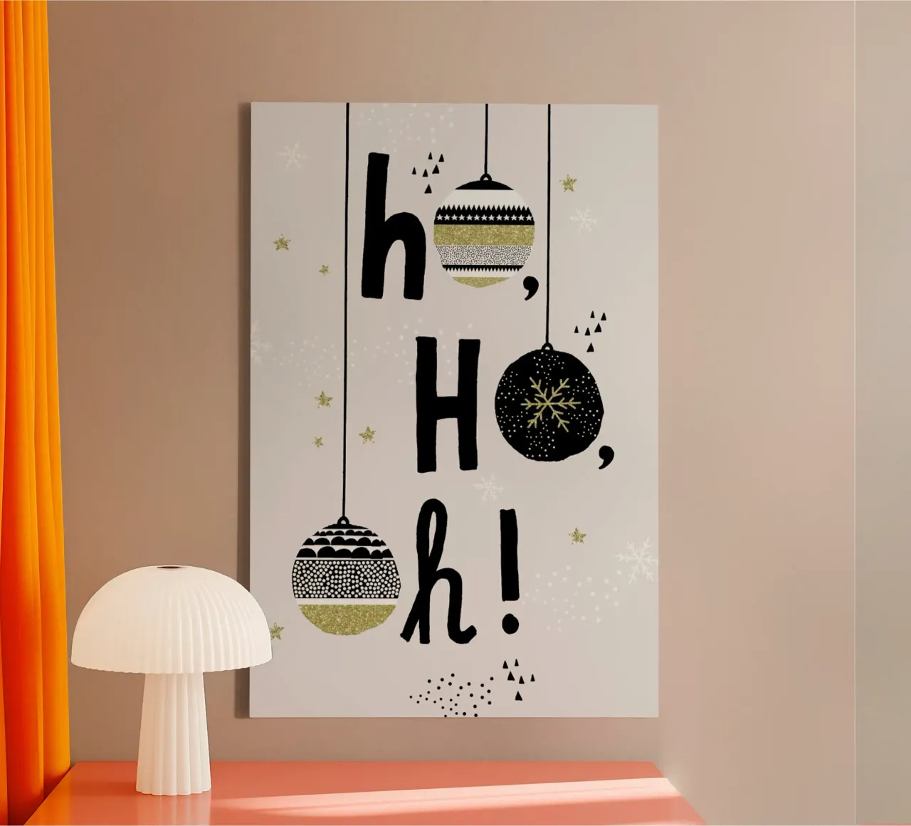 Ho Ho Oh canvas by typealive