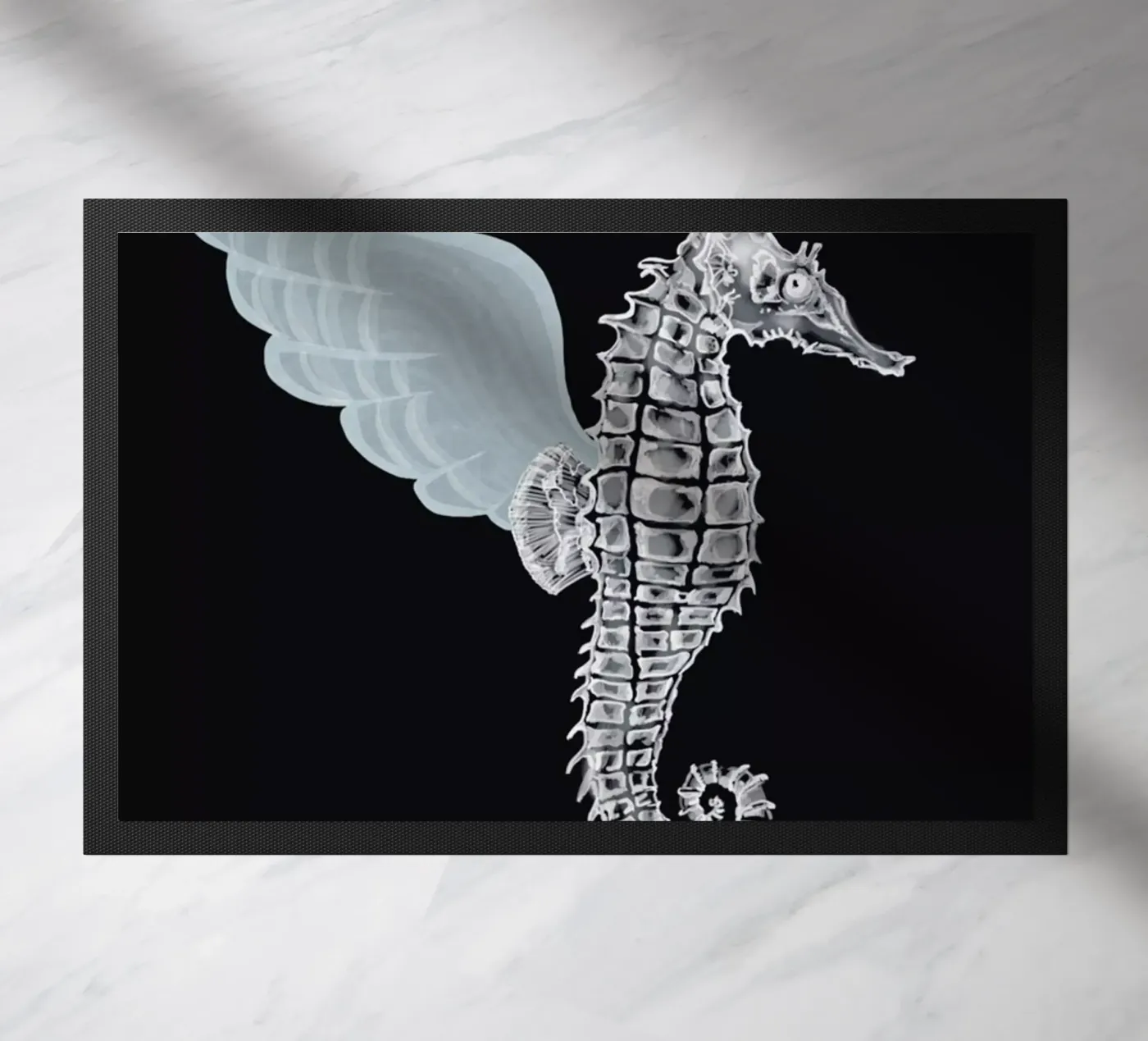 Pegasus doormat by Amalia Restrepo